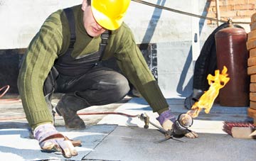 Llangrannog flat roof construction